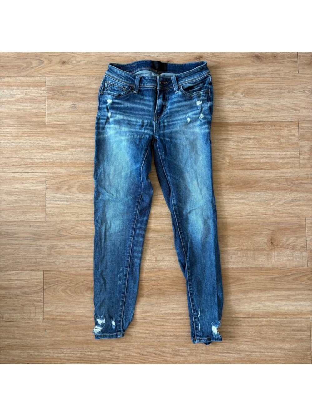 Buckle Black Fit No. 53 Denim Distressed Ankle Skinny Jeans Blue Women’s Size 25
